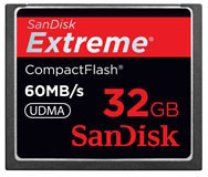 Sandisk Extreme® CF 32GB (SDCFX-032G-X4) Sandisk Extreme® CF 32GB (SDCFX-032G-X4)